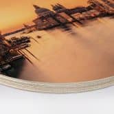 Holzbild Sonnenuntergang in Venedig - Zhang - Rund 