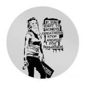 Poster Banksy - Achieve Greatness - Rund 
