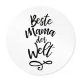 Poster Beste Mama der Welt - Rund 