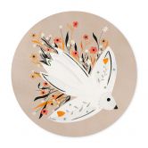 Poster Colombe de la paix avec petites fleurs - Bloom 