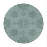 Poster Mandala-Muster Marrakesch Grün - Bloomery Decor - Rund 
