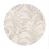 Plakat Urban Jungle Tropical Leaves Cream - Bloomery Decor - Rund 