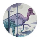 Kinder-Poster Corythosaurus - Braun - Rund 
