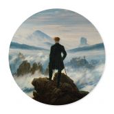 Poster Friedrich - Der Wanderer über dem Nebelmeer - Rund - aus der LandIDEE Wohnen & Deko Kollektion 