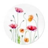 Poster Bunte Mohnblumen Rund - Disher 