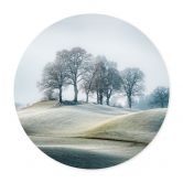 Poster Frostige Hügellandschaft - Eisenmann - Rund 