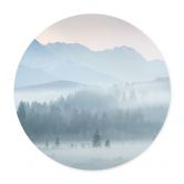 Poster Neblige Waldlandschaft im Herbst - Eisenmann - Rund 