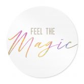 Poster Feel the magic - Rund 