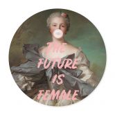 Sigende plakat Fremtiden er kvindelig - Grace Digital Art - Round 