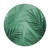 Poster met groene palmbladeren - Rond 