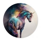 Poster Heine - Magisches Einhorn - Astro Cruise - Rund 