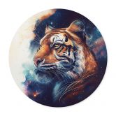 Poster Heine - Tiger im Sternenhimmel - Rund 