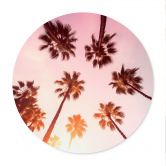 Poster California Dreaming mit Palmen-Blick - Hugonnard - Rund 