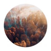 Poster Rund Herbstwald im Nebel - Ioricon - Rund 