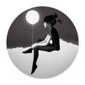 Poster Ireland - No such thing as nothing by night - Leuchtender Ballon - Rund 