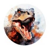 Plakat T-Rex: Det vilde ansigt fra forhistorisk tid - Jaszke - Round 