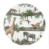 Poster Afrikanische Tiere im Dschungel - Kikki Belle - Rund 