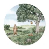 Kinderzimmer Poster Kikki Belle - Bären und Bienen - Rund 