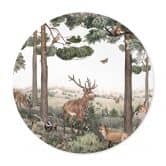 Poster Kikki Belle - Heimische Tiere im Wald - Rund 