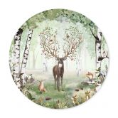 Poster Kikki Belle - Hirsch im Sommer - Rund 
