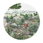 Poster Kikki Belle - Waldspaziergang - Rund 