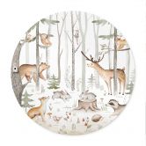 Poster Abenteuer mit Waldtieren - Kvilis - Rund 