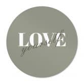 Poster Love yourself - Rund 