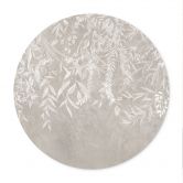Poster Elegante Weidenzweige in Beige - Ms Tiff - Rund 