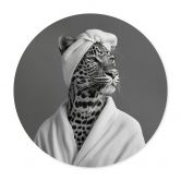 Poster Royale Spa-Auszeit mit Leopard - Rahner - Rund 