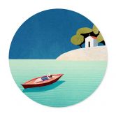 Poster Siesta im Sommer - Rivers - Rund 