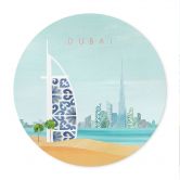 Plakat Dubai Beach - Burj Al Arab - Rivers - Rundt 
