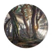 Poster Heiliger Kiefernwald - Ryu - Rund 