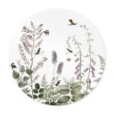 Poster Sir Edward - Kolibris im Garten - Rund 