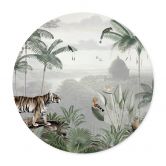 Poster Sir Edward - Tiger in den Tropen - Rund 