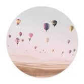 Poster Sisi & Seb - Heißluftballon - Rund 