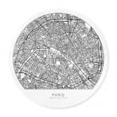 Poster Stadtplan Paris - Rund 