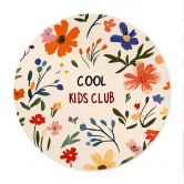 Poster für Kinder - Cool Kids Club Bunte Blumen - Treechild - Rund 