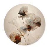 Poster Trockenblumen - Eleganz der Vergänglichkeit - Treechild - Rund 