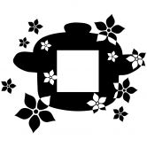 Wandtattoo Blumentopf 