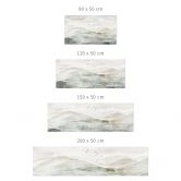Selbstklebende Küchenrückwand Neblige Berglandschaft Aquarell - Ms Tiff 