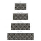 Self-adhesive kitchen splashback black-beige ornaments - Treechild 