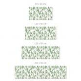 Self-adhesive kitchen splashback branches with green leaves - UN Designs 