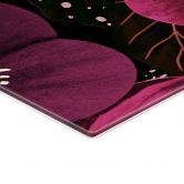 Spritzschutz Florale Blütenpracht in Purpurtönen - Anis Illustration 