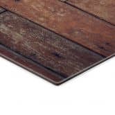 Spritzschutz Oriental Wood + Wunschtext 