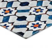 Spritzschutz Geometrisches Muster mit Blumen - Treechild 