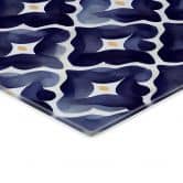 Spritzschutz Aquarell Blumen blau - Treechild - Panorama 