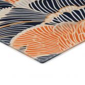 Spritzschutz Muschelmuster in Orange-blau - Treechild - Panorama 