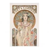 Affiche textile Moet and Chandon Dry Imperial - Mucha 