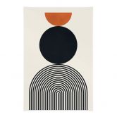 Affiche textile Lignes et cercles abstraits en harmonie - Costa 