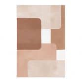 Stoffbild Boho Abstraktion in Beige-braun - Costa 
